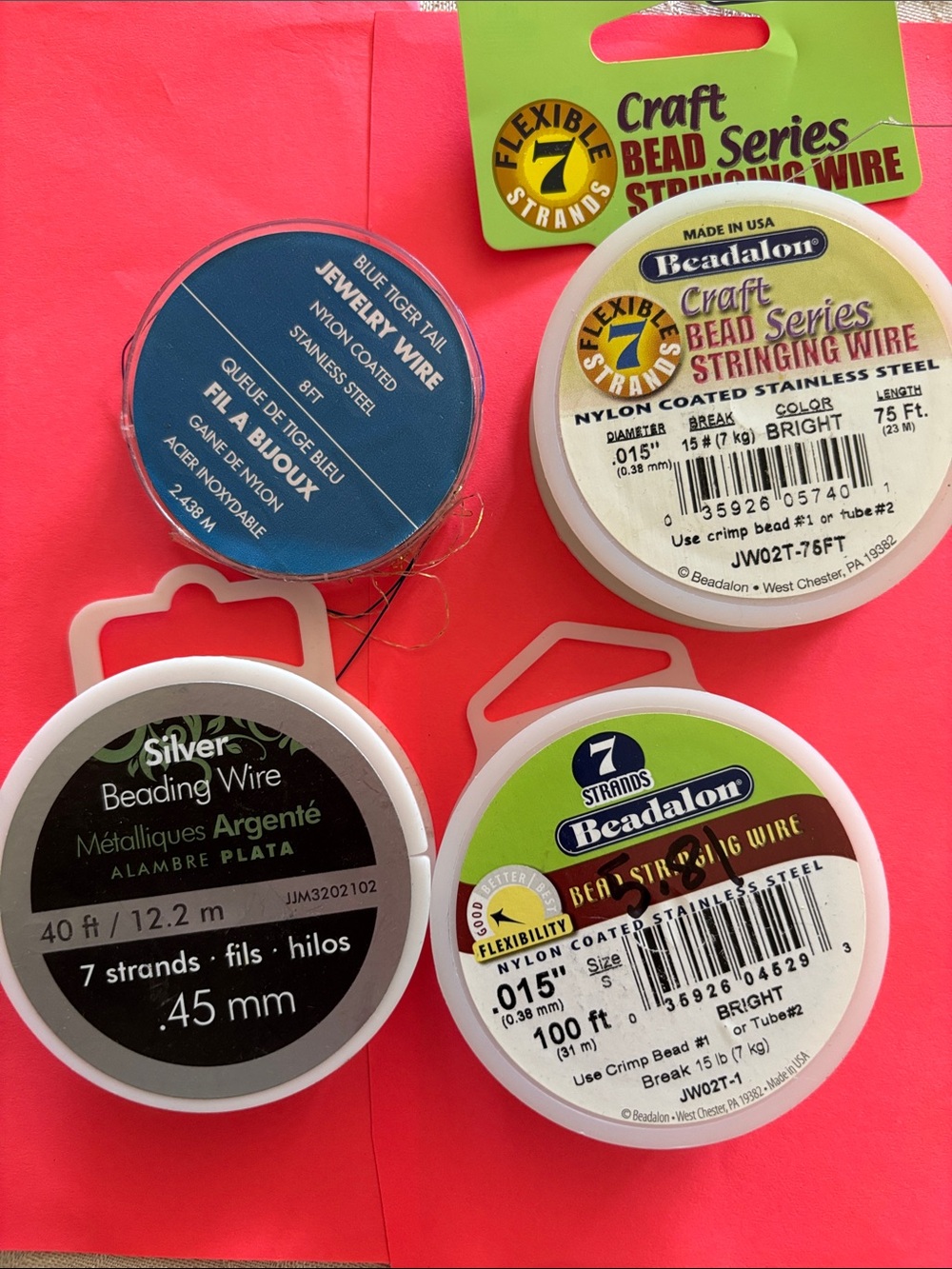 Bead Stringing Wire